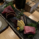 盃屋かづち - 刺身盛り合わせ　鰆がやばかった