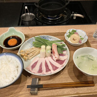 博多 鴨すき 鴨しゃぶ なかもぐろ - 鴨すき御膳　　2200円
