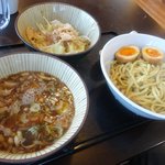 野菜が美味しい鶏豚ラーメン まる重 - こどもつけ麺：４９０円は大人と同じ分量！！
