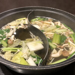 しゃぶ葉 - 料理写真:白だし／柚子塩だし