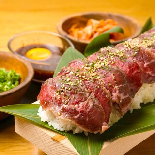 For a meat Sushi banquet ♪ You can also have a banquet with the grilled meat Sushi course ◎