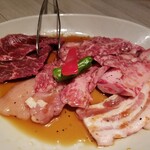 Daikanyama Yakiniku Kintan - Kintan仙台牛大盛焼肉セット