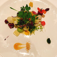 レストラン・モリエール - 軽く混ぜていただく温野菜のサラダ