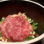 北海道焼肉 北うし - 和牛肉茶漬け