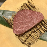 北海道焼肉 北うし - 知床和牛フィレ　シャトーブリアン（本わさび　岩塩　北うし醤油）