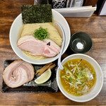 だれやめや - 【限定】塩つけ麺 (1,050円) ※営業再開限定麺