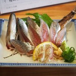 酒場 恩人 - 大羽いわし刺し