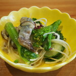 酒場 恩人 - ドンボ（とり貝肝付き）酢味噌