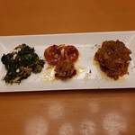 タンドールバル カマル2号 - 前菜3種