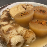 花くじら - 大根、ちくわ、餅きんちゃく