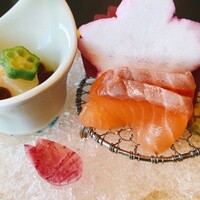 名駅なだ万茶寮 - お造り三種