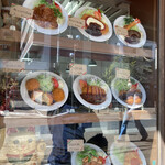 洋食の朝日 - 店頭サンプル