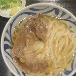 Sanuki udon mugifuku - 黒毛和牛(温)うどん