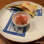 千陽 - 桜鱒と筍､北海縞海老