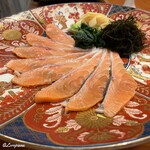 千陽 - 桜鱒と生松藻､筍のしゃぶしゃぶ