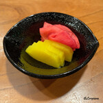 千陽 - 赤蕪と沢庵