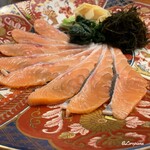 千陽 - 桜鱒と生松藻､筍のしゃぶしゃぶ