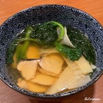 千陽 - 桜鱒と生松藻､筍のしゃぶしゃぶ