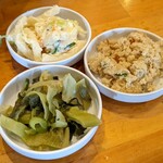 あずみうどん - 小鉢三品