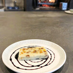 la buche - 6皿目 ブルーチーズと発酵バターのテリーヌ