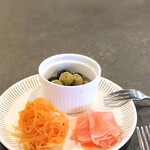 la buche - 前菜1.オリーブマリネ/大原のピクルス/キャロットラペ