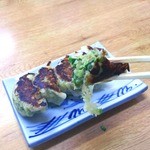 みさ - 富士宮市柚野･お食事処みさ「餃子定食」の餃子断面[ミサワホームセラミック静岡支店編]