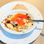 La Brianza - トリュフグラタンピエモンテ風サマートリュフっぽくなってきました。混ぜ混ぜ