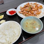 台湾料理 大盛 - 油淋鶏定食（750円）_2022年4月