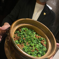 WINE食堂 緒乃 - 菜の花と牛のピラフ