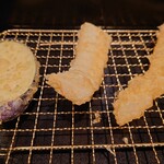 Hakata Tempura Takao - 茄子、烏賊、海老