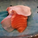 うみからそらへ - お刺身は タコ  サーモン  タイ