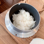 Cafe Restaurant ICHIMO - 朝食セット（焼き魚、小鉢、卵かけご飯、味噌汁）
            620円