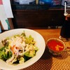 街のイタ飯 ふぁみりあ - サラダ・スープ・アイスコーヒー