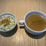鉄板 心 - スープ サラダ