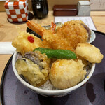 鰻・天ぷら割烹 萬木 - 天丼。美味し。