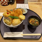 鰻・天ぷら割烹 萬木 - 天丼。美味し。
