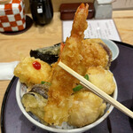 鰻・天ぷら割烹 萬木 - 天丼。美味し。