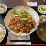 猫丸食堂 - ★国産豚のキムチ炒め定食　¥980