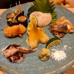 順 - 貝の刺身盛り合わせ♪