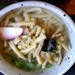 手打ちそば楽庵 - ごぼ天うどん