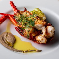 大伊勢海老の鉄板焼