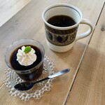 喫茶ランドリー - 濃厚コーヒーゼリーとモンスーンコーヒー