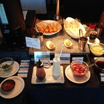 ブッフェレストラン トップ オブ ミヤコ - たこ焼き(きれいな丸を維持する為か中がミッチリタイプ)、フライドポテト