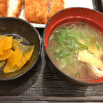 Kushidori - お味噌汁も美味しいです。