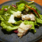 神保町 五木田 - 軽井沢の有機野菜とシャルキュトリーのサラダ