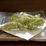 桶家乃隠居 - 山うどの天ぷら