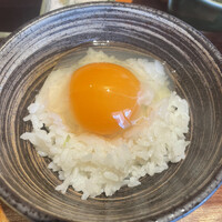 串揚げキッチン だん 梅田店 - 卵かけごはん