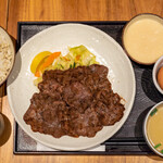 たんやHAKATA - 2022.4 牛たん麦とろろ定食（Lサイズ 2,200円）