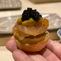 鮨 こう介 - 一口シュー寿司