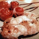 Hacchoume Hachibanchi - 人気№1の串ものはお口の中で“ぷちっ”とはじけるプチトマトベーコンと、ぷりぷりジューシーなソデ♪